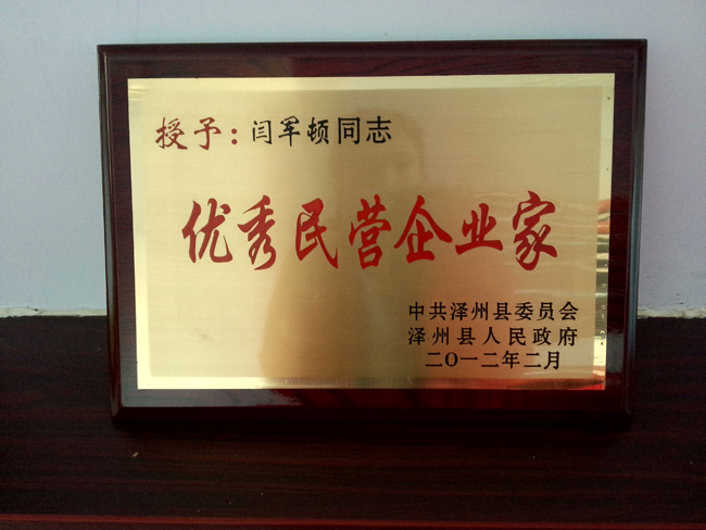 優(yōu)秀民營企業(yè)家